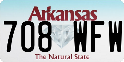 AR license plate 708WFW