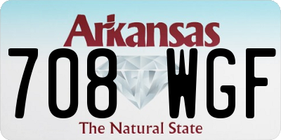 AR license plate 708WGF