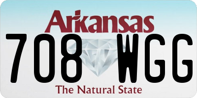 AR license plate 708WGG