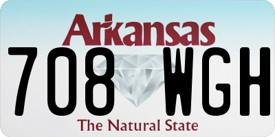 AR license plate 708WGH