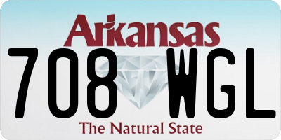 AR license plate 708WGL