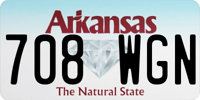 AR license plate 708WGN