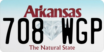 AR license plate 708WGP