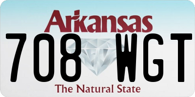 AR license plate 708WGT