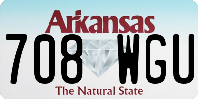 AR license plate 708WGU