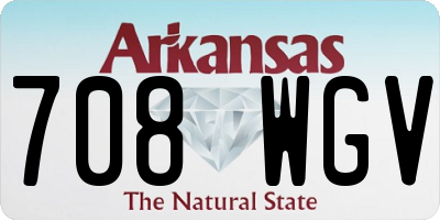AR license plate 708WGV