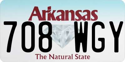 AR license plate 708WGY