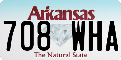 AR license plate 708WHA