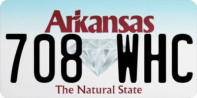 AR license plate 708WHC