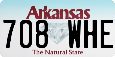 AR license plate 708WHE