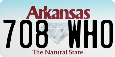 AR license plate 708WHO