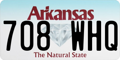 AR license plate 708WHQ