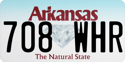 AR license plate 708WHR