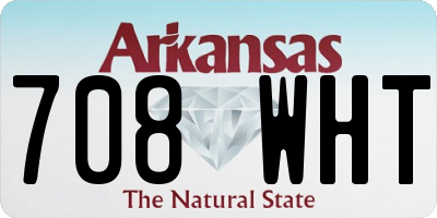 AR license plate 708WHT