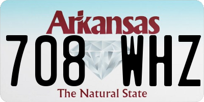 AR license plate 708WHZ