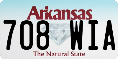 AR license plate 708WIA
