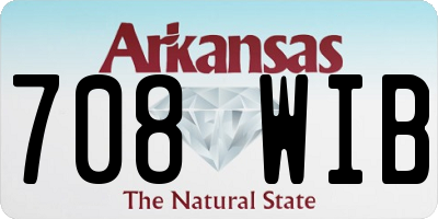 AR license plate 708WIB