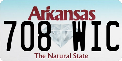 AR license plate 708WIC