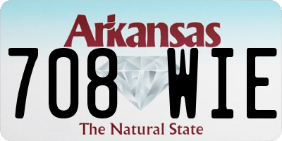 AR license plate 708WIE