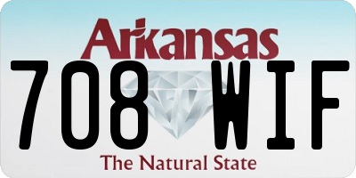 AR license plate 708WIF