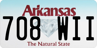 AR license plate 708WII