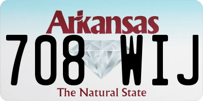 AR license plate 708WIJ