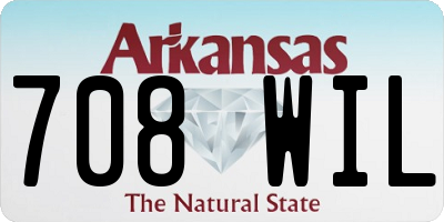 AR license plate 708WIL