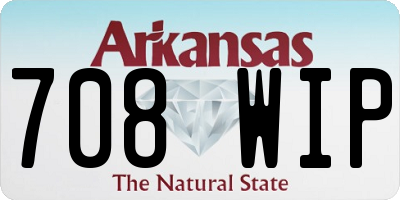 AR license plate 708WIP