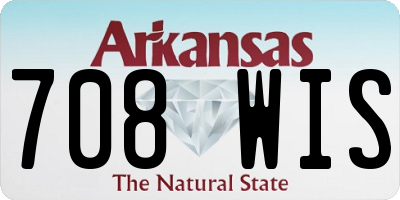 AR license plate 708WIS