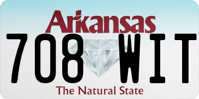 AR license plate 708WIT
