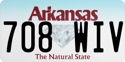 AR license plate 708WIV