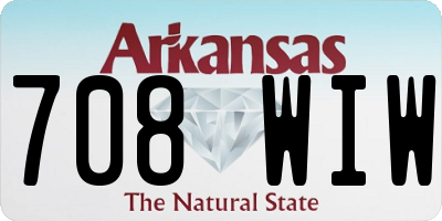 AR license plate 708WIW