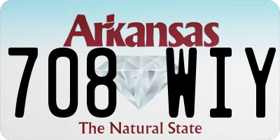 AR license plate 708WIY