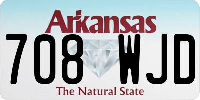 AR license plate 708WJD