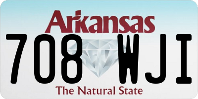 AR license plate 708WJI