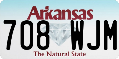 AR license plate 708WJM