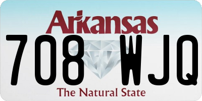 AR license plate 708WJQ