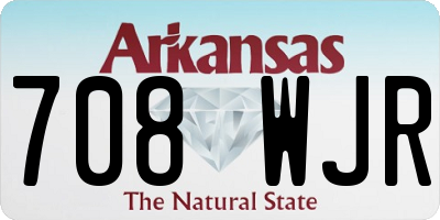 AR license plate 708WJR