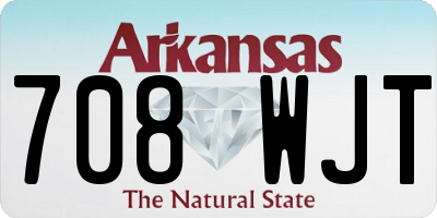 AR license plate 708WJT