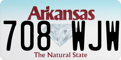 AR license plate 708WJW