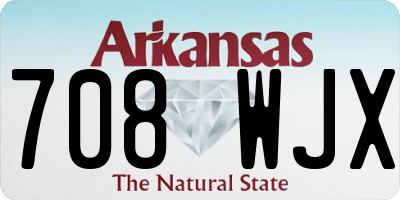 AR license plate 708WJX