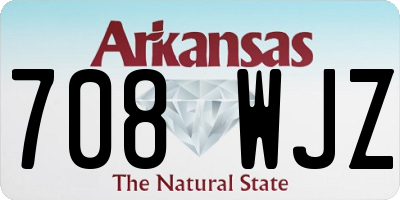 AR license plate 708WJZ