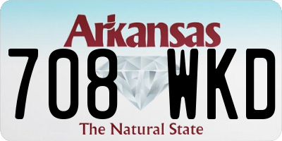 AR license plate 708WKD