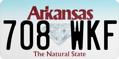 AR license plate 708WKF