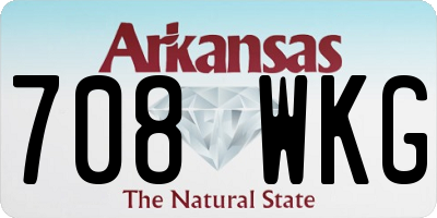 AR license plate 708WKG