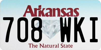 AR license plate 708WKI