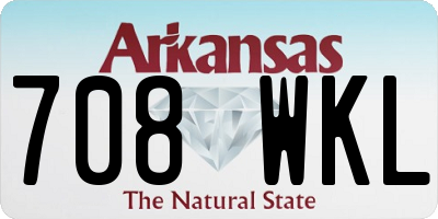 AR license plate 708WKL