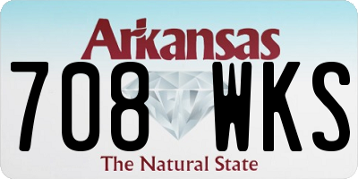 AR license plate 708WKS