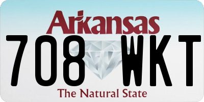 AR license plate 708WKT