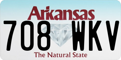 AR license plate 708WKV